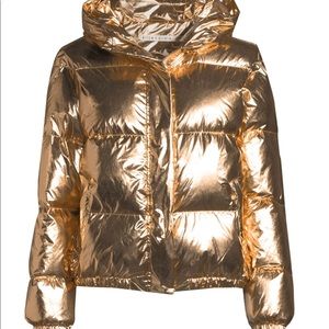 Copper puffer jacket